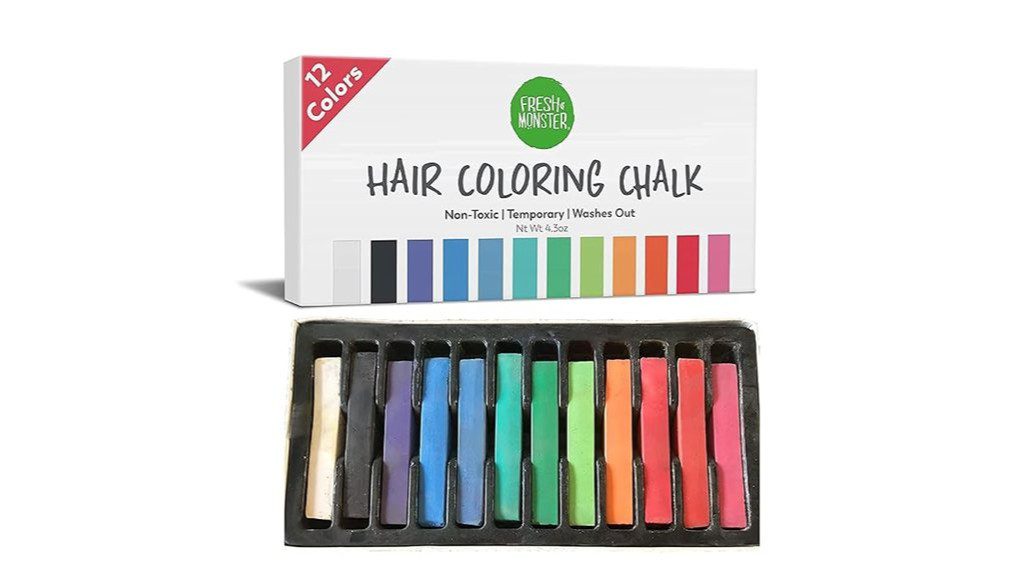 vibrant hair coloring chalk