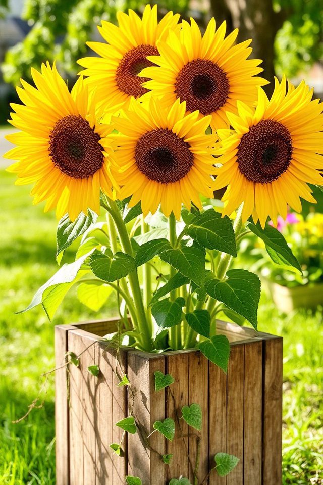 vibrant height for containers