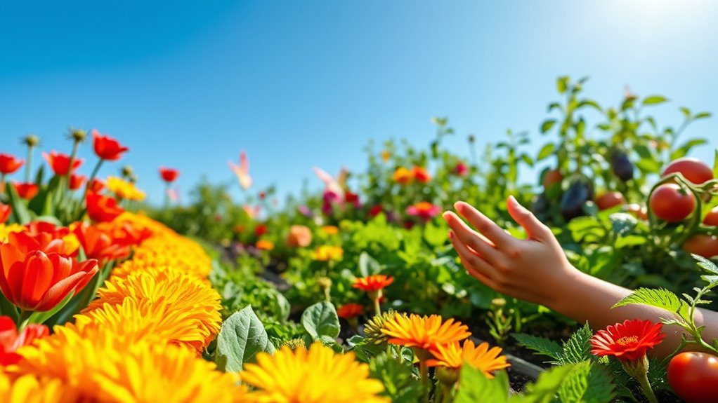 vibrant kids gardening project