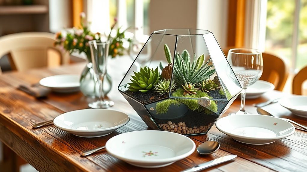 vibrant living table accent