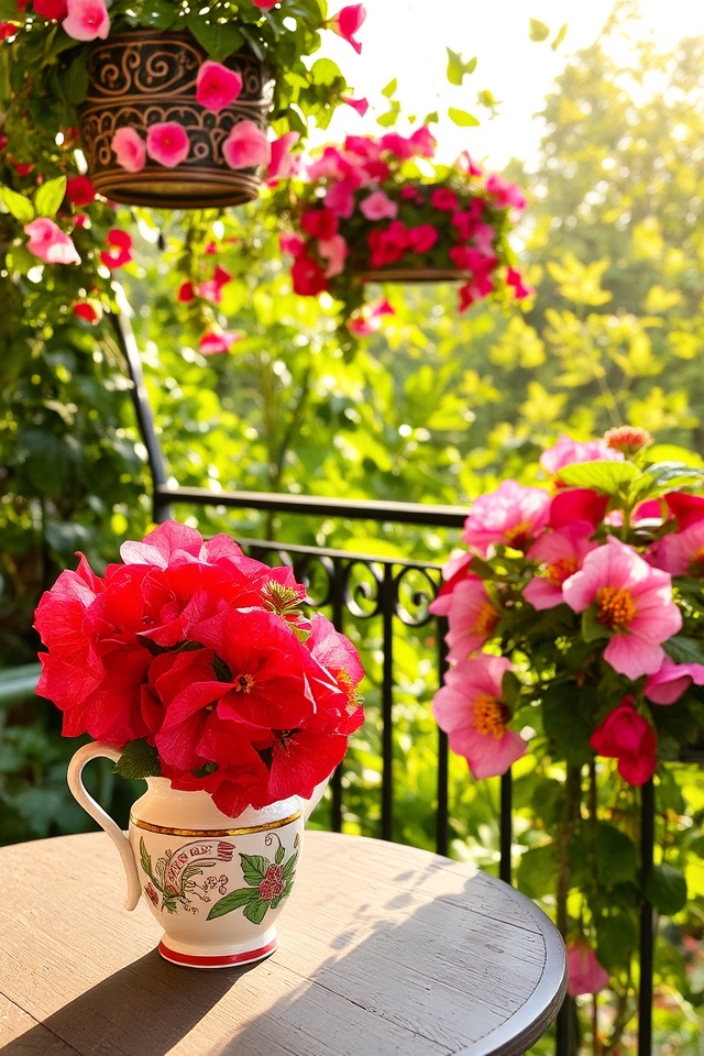 vibrant low maintenance balcony plants