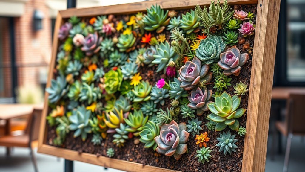 vibrant low maintenance vertical garden