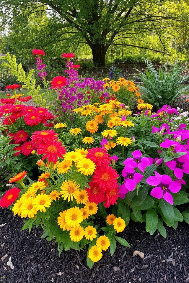 vibrant multi season flower arrangement