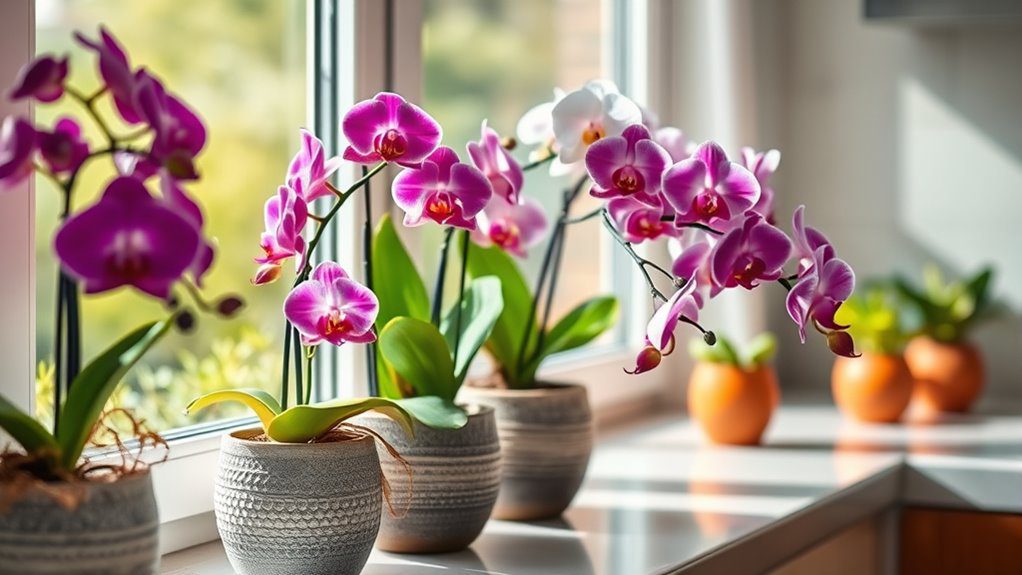 vibrant orchids thrive indoors