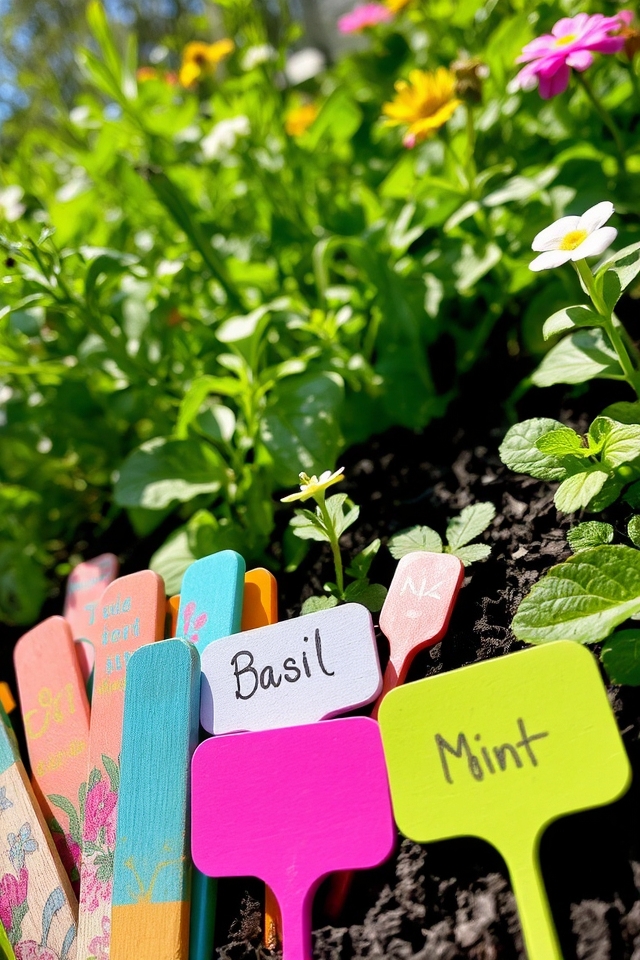 vibrant organizational plant labels