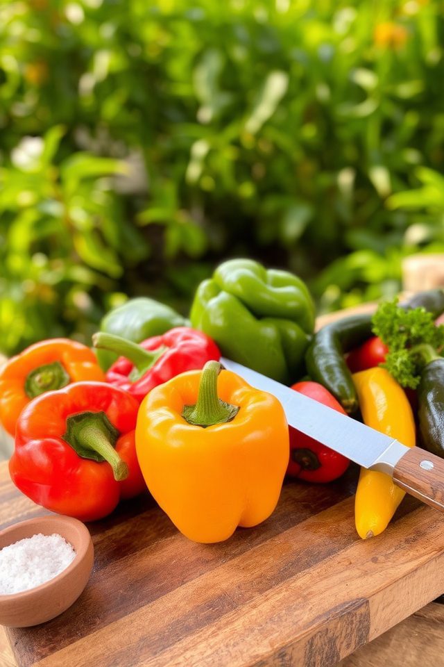 vibrant peppers enhance fences