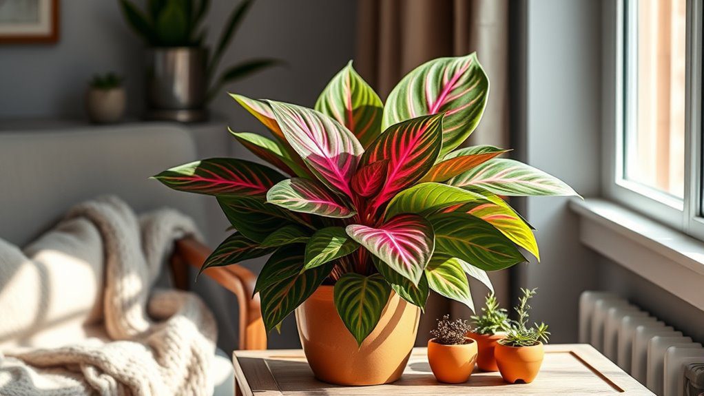 vibrant prayer plant beauty