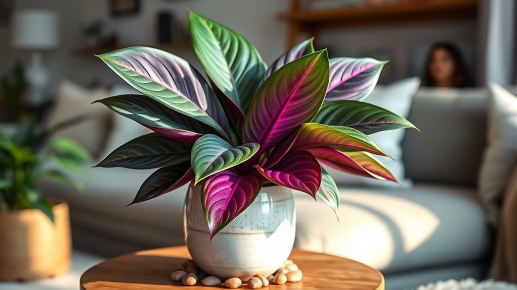 vibrant purple leaf houseplant