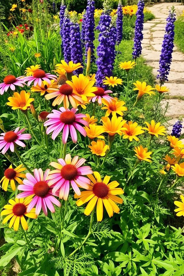 vibrant seasonal color blooms