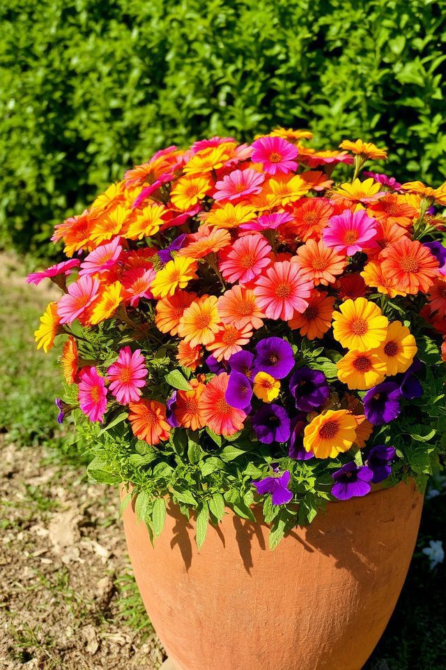vibrant seasonal flower arrangement