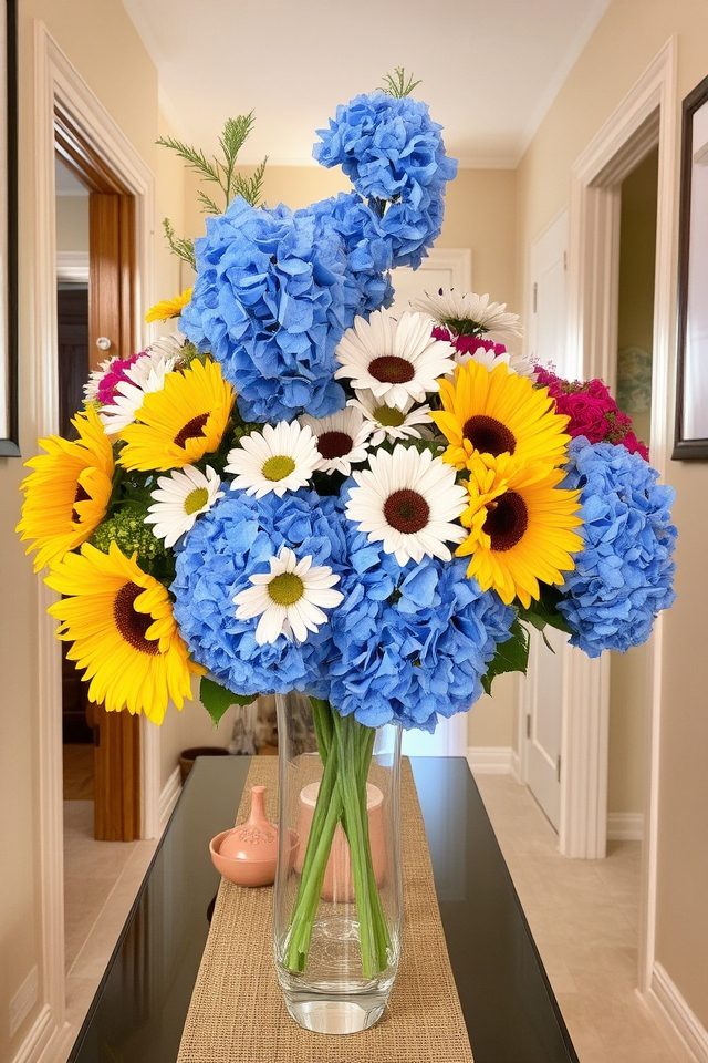 vibrant seasonal flower arrangements
