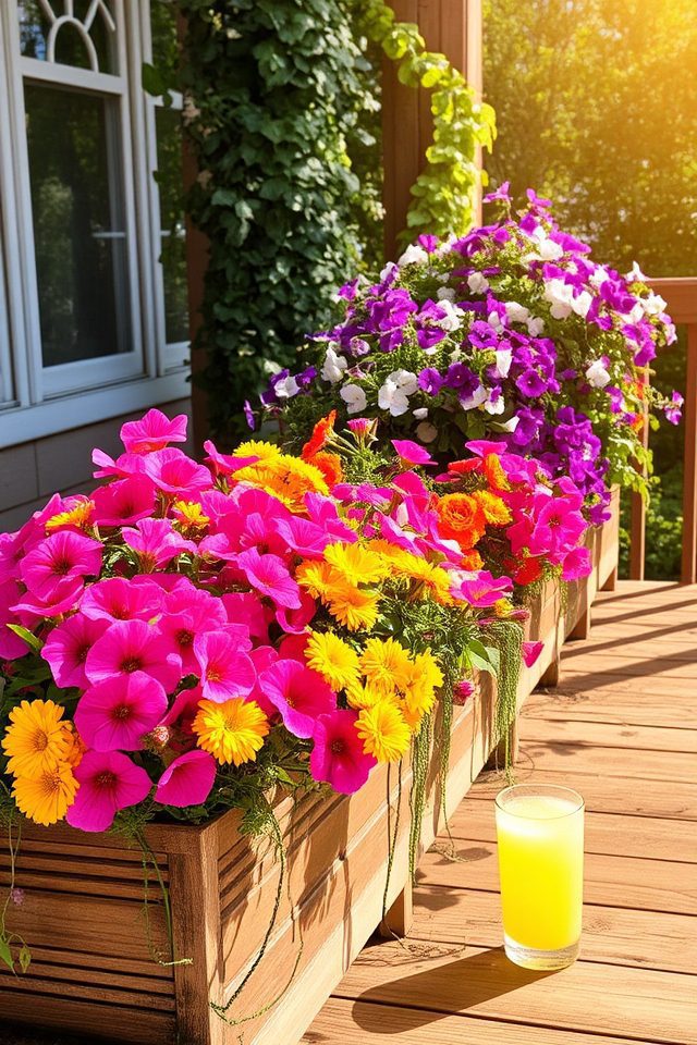 vibrant seasonal flower displays