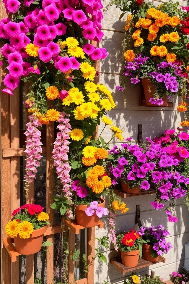 vibrant seasonal flower displays