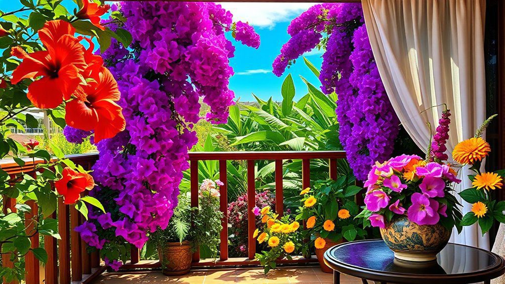 vibrant seasonal flower rotation