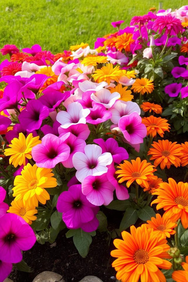 vibrant seasonal garden displays