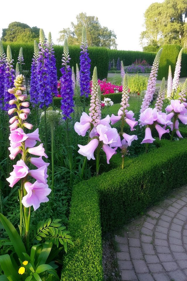 vibrant structured flower borders