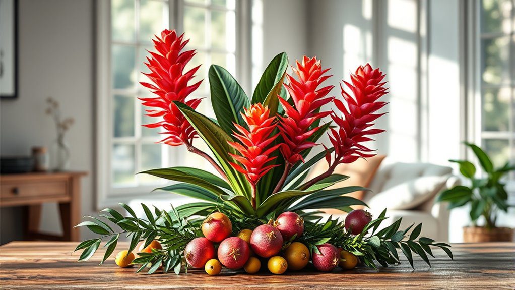 vibrant tropical indoor plant