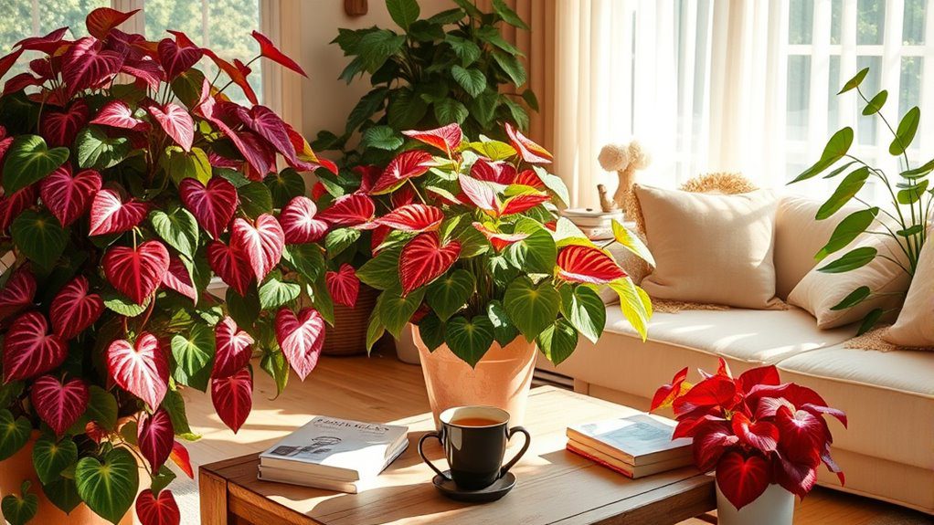 vibrant tropical plant foliage