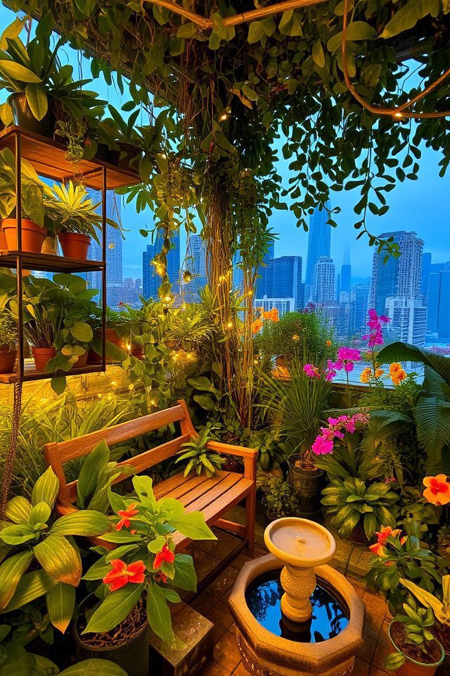 vibrant urban green spaces