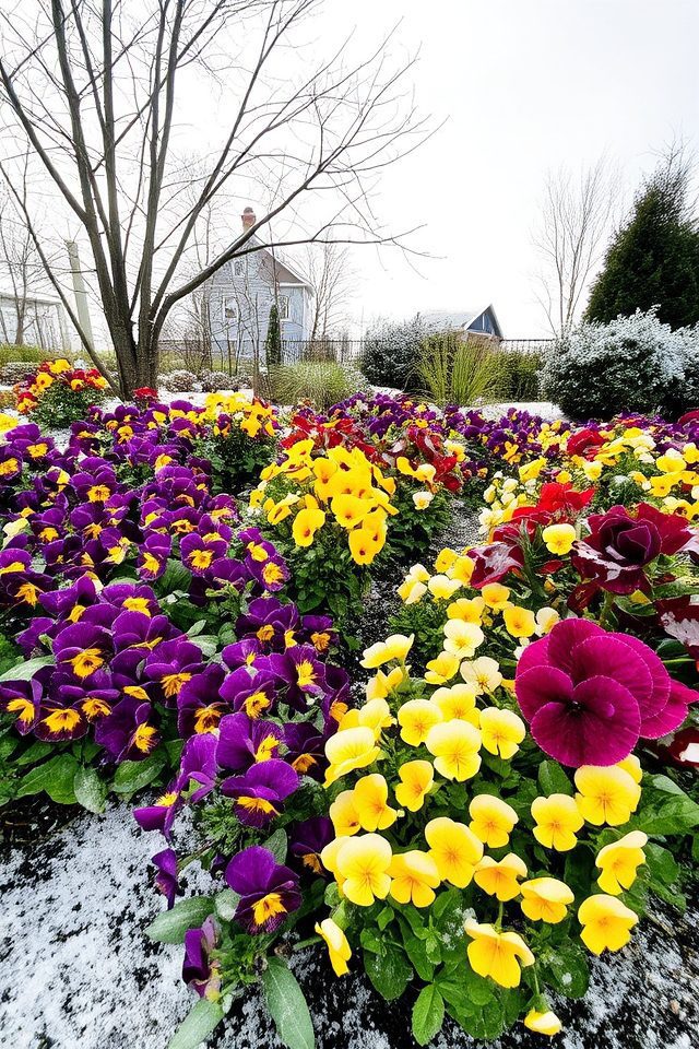 vibrant winter bedding plants
