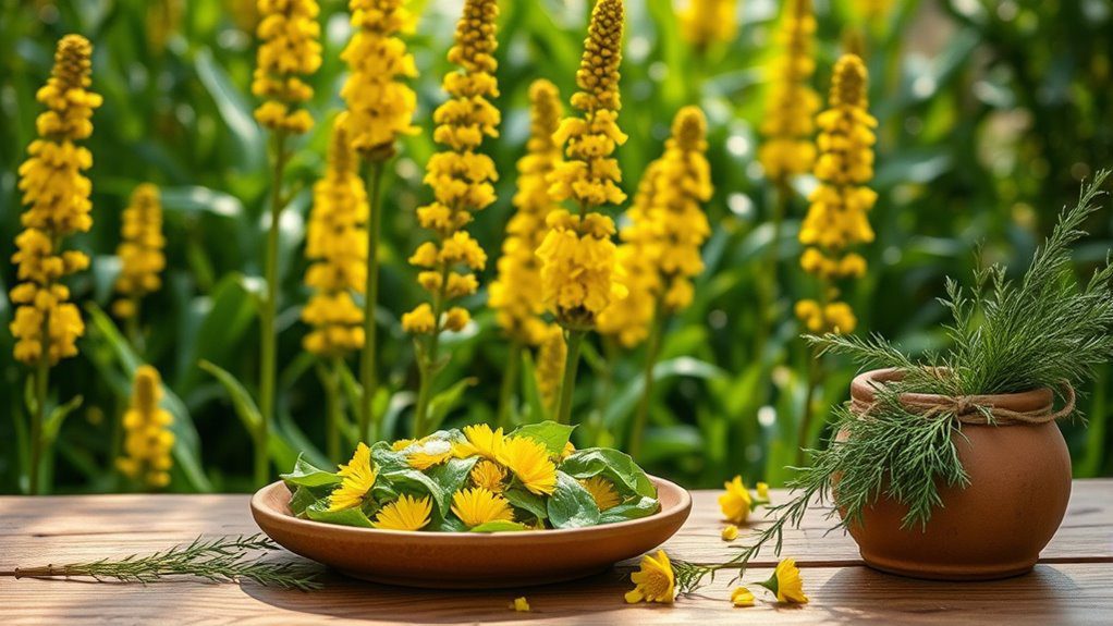 vibrant yellow flowering perennial