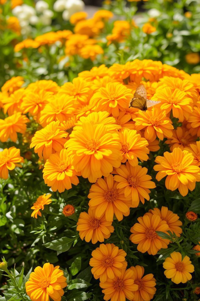 vibrant yellow orange blooms