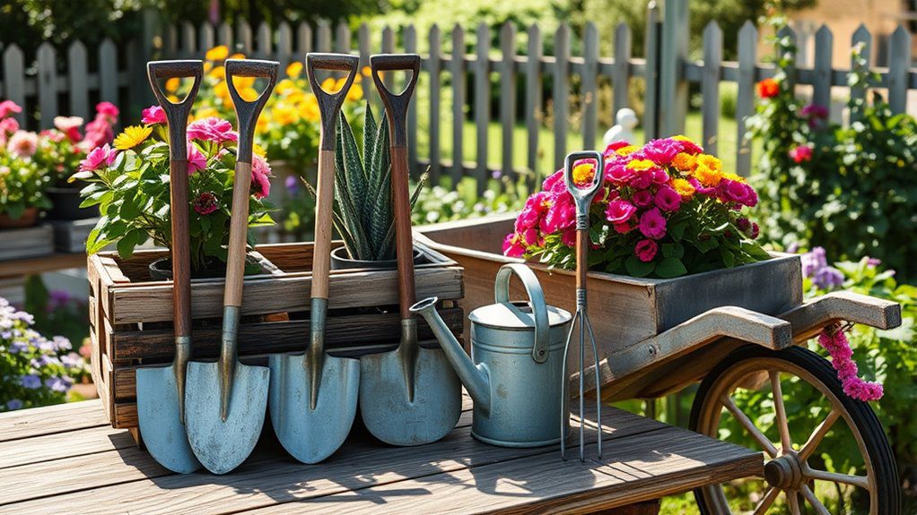 vintage tools as decor