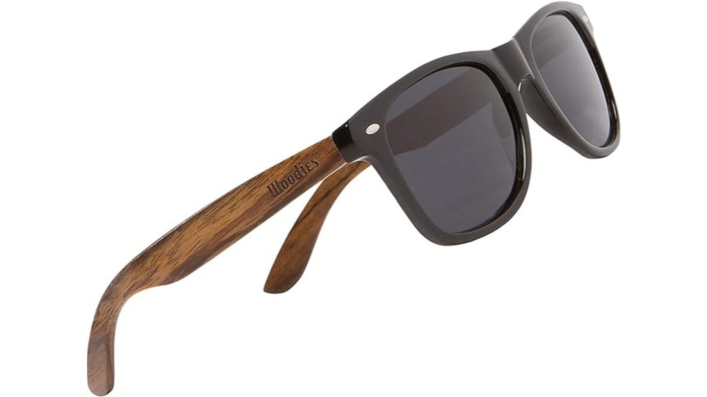 walnut wood polarized sunglasses