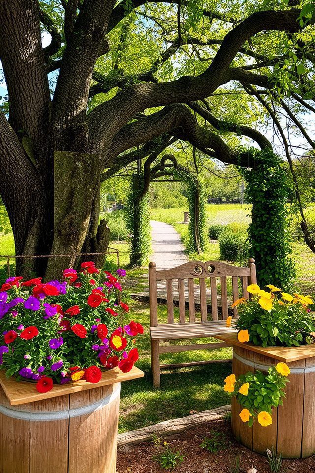 warmth and charm outdoors