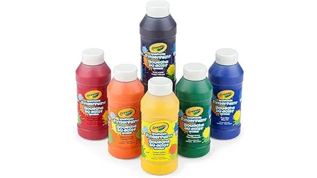 washable finger paints set