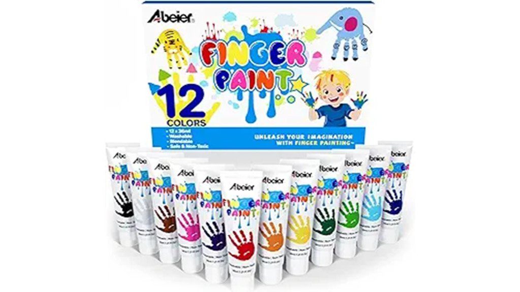 washable vibrant finger paint