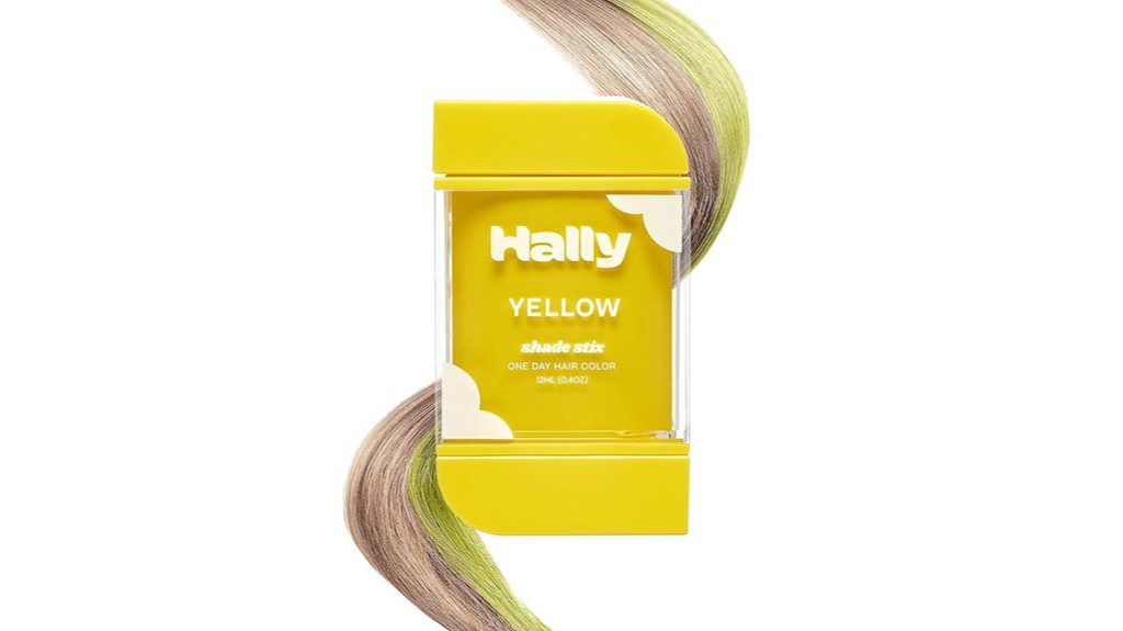washable yellow hair chalk