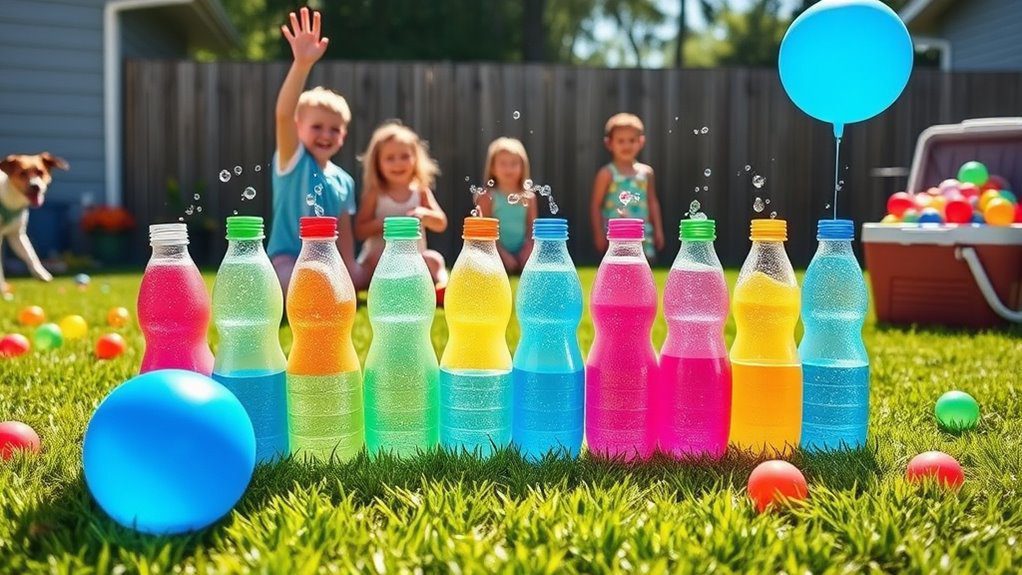 water balloon bowling fun