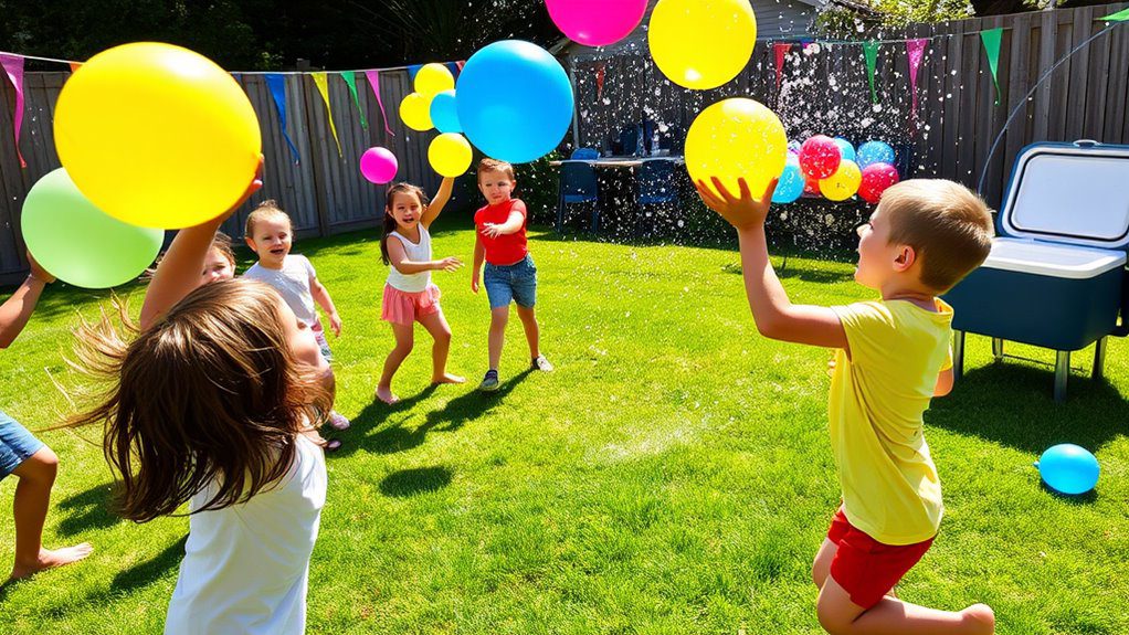 water balloon dodgeball game