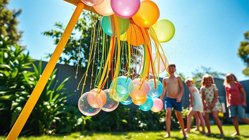 water balloon limbo fun