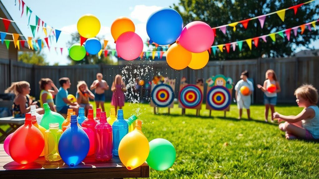 water balloon target practice