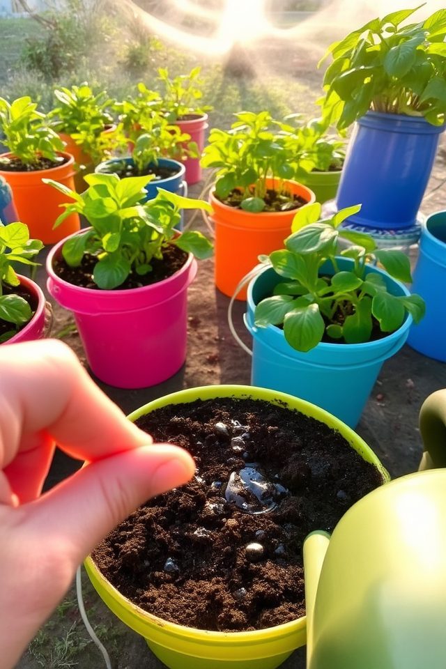 water early check moisture