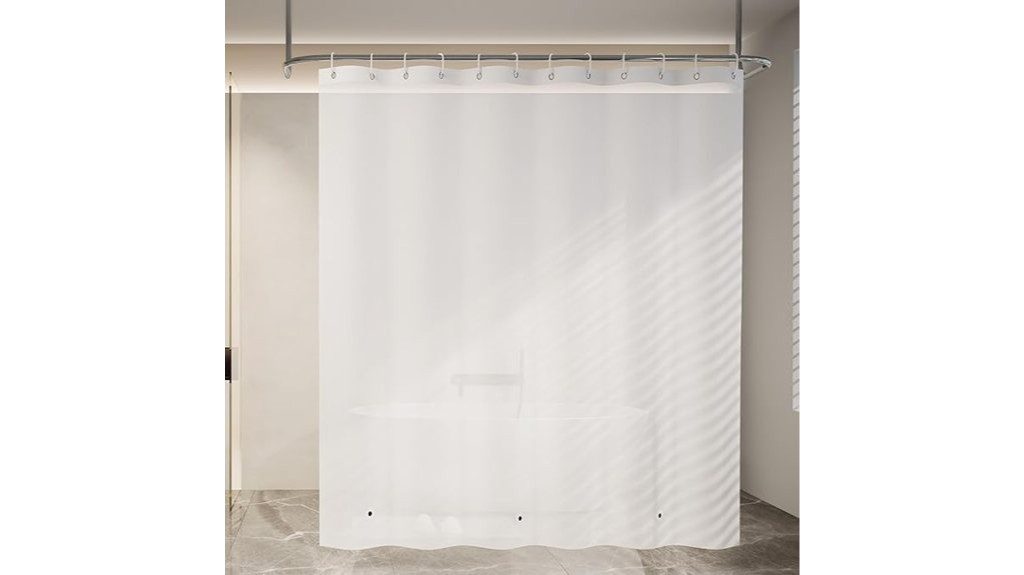 waterproof transparent shower liner