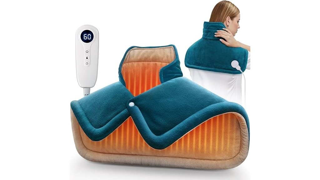 weighted neck shoulder heating pad