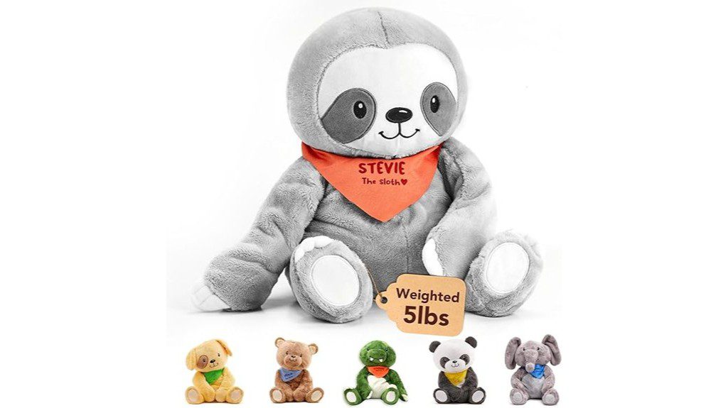 weighted sloth stuffed animal