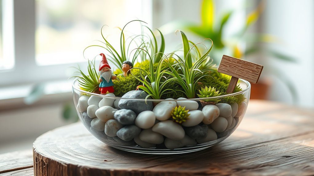 whimsical air plant arrangements