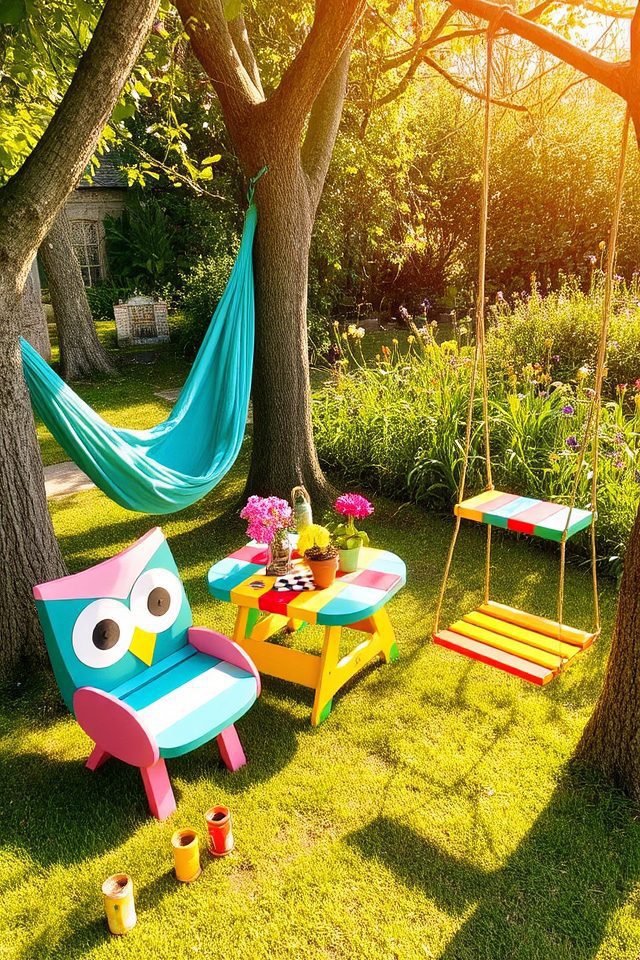 whimsical and colorful furniture