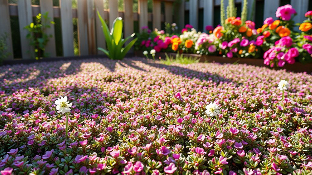 whimsical colorful ground cover