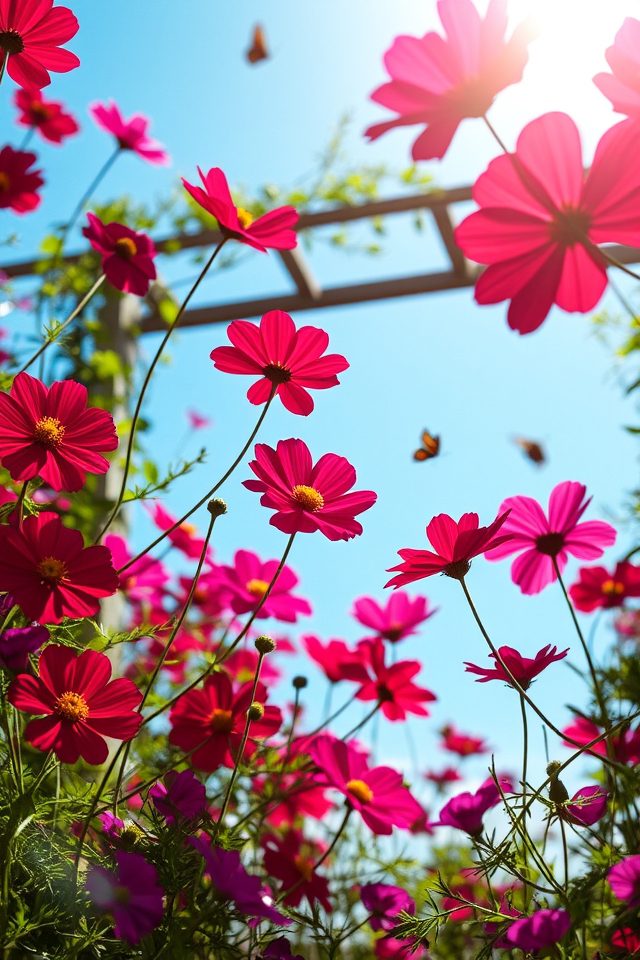 whimsical cosmos for gardens