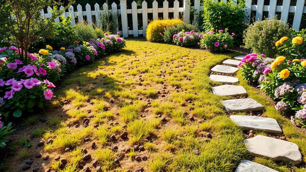 whimsical edible flower garden