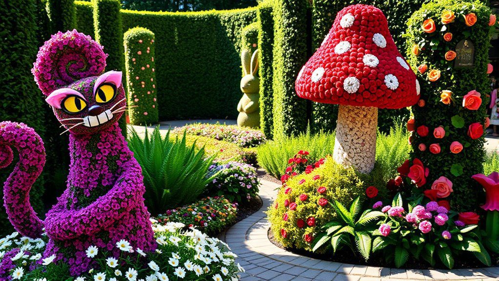 whimsical floral topiary designs