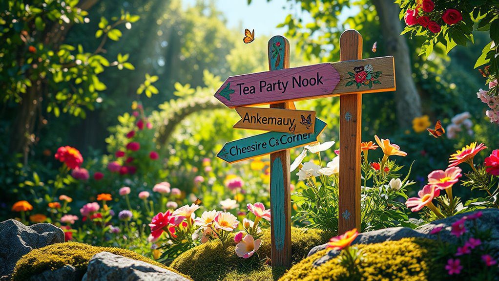 whimsical garden signposts inspire