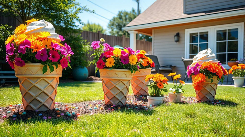 whimsical ice cream gardens