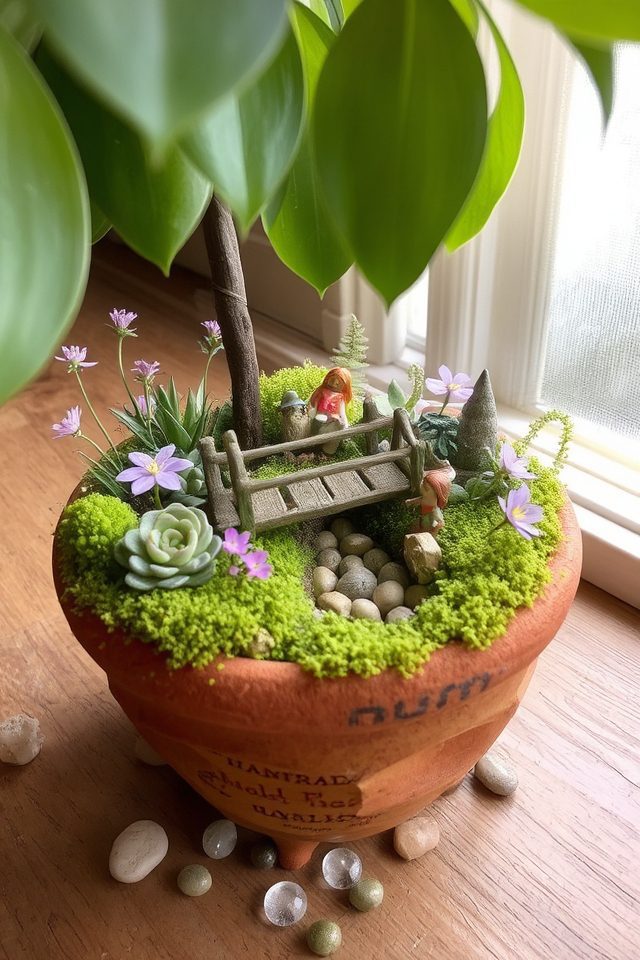 whimsical miniature fairy landscapes