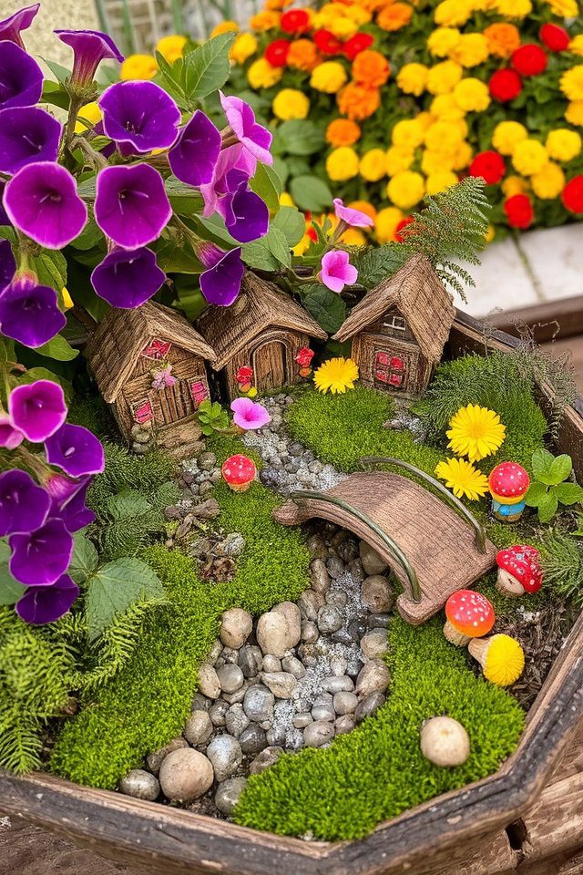 whimsical miniature fairy landscapes